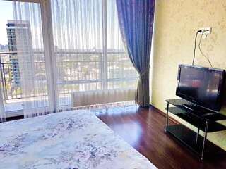 Апарт-отели Best Apartments in Most City Днепр Апартаменты с 1 спальней и балконом, вид на реку-15